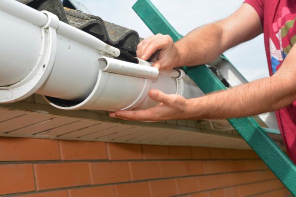 Large Gutter Repair in Winder