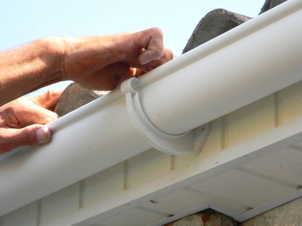 Plastic Gutter Repair in Winder