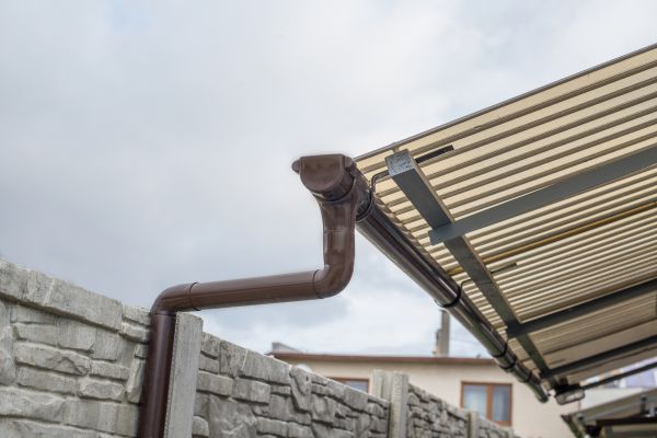 Plastic Downspout Installation in Winder