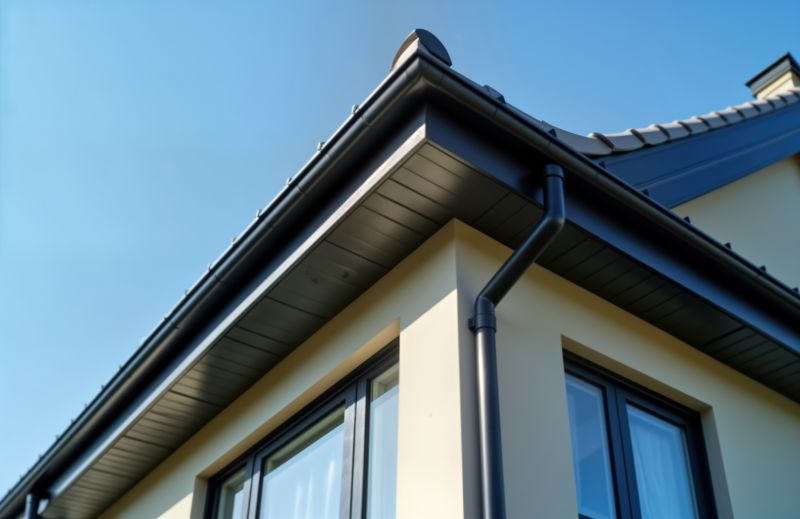 Warehouse Gutter Installation detail
